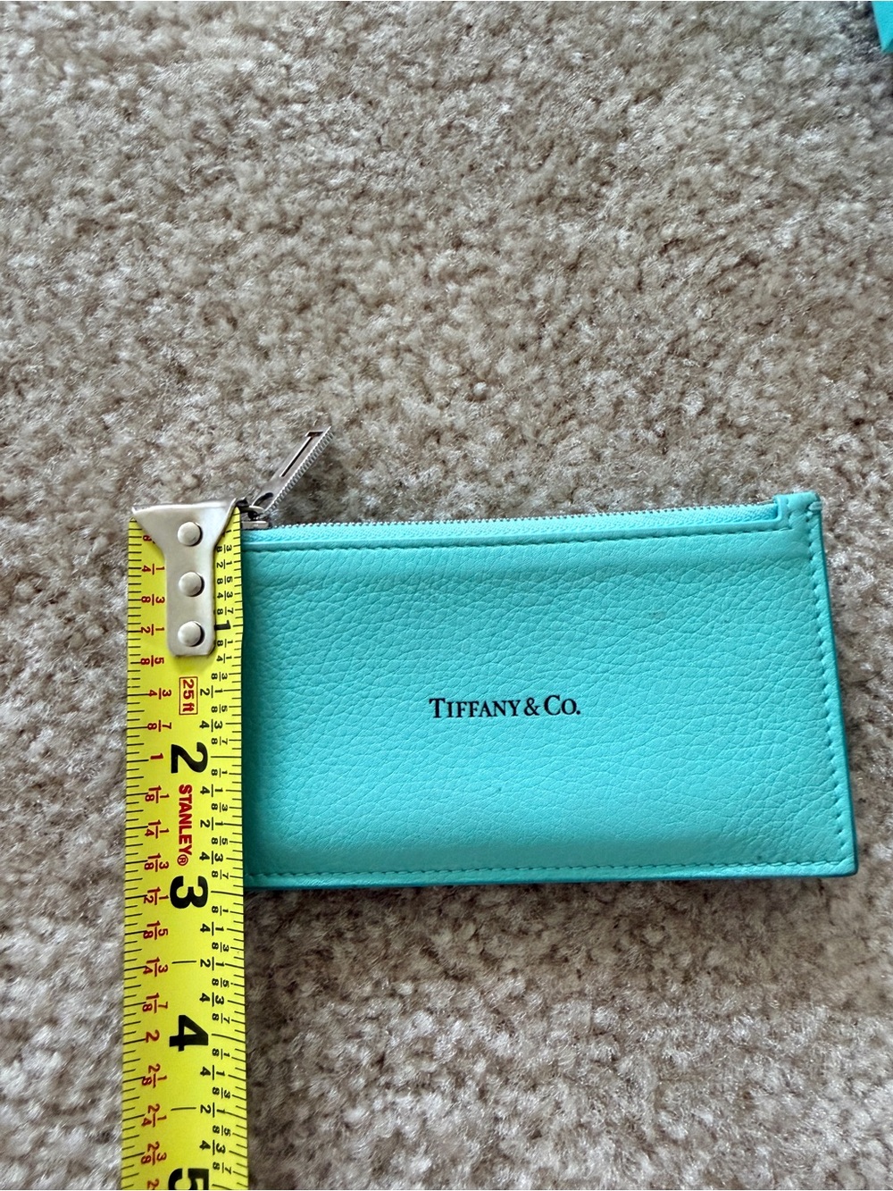 Tiffany & Co. Small Zip Card Holder with zipper - Picture 6 of 7